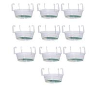 Gramigg Lot de 10 soucoupes résistantes aux intempéries à suspendre avec crochet pour intérieur et extérieur