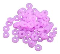 Gramigg Lot de 100 anneaux d'arrêt en silicone pour fabrication de bijoux - Accessoires faciles à enfiler - Accessoires faits à la main - Bouchons de perles réutilisables