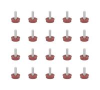 Gramigg Lot de 20 pieds de nivellement réglables et robustes - Multifonctions - Non meubles - Pour sol inégal - Intérieur et extérieur - Antidérapants