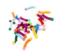 Gramigg Lot de 24 jouets interactifs en peluche pour chat avec balle à double extrémité pour activités d'intérieur