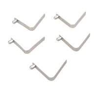 Gramigg Lot de 5 piquets de tente avec clip à ressort et boucle en forme de V pour tente de camping, kayak, pagaie, feuille verticale