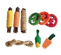 Gramigg Lot de 9 bâtons à mâcher en bois naturel pour hamsters - Jouet à mâcher pour cage de petits animaux - Jouet à mâcher sain