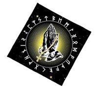 Gramigg Nappe D'astrologie À De Croix À Main Tissu Carré pour Cartes De Divination Sorcellerie Pont D Tarots