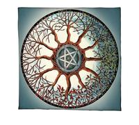 Gramigg Nappe De Tarots D'étoiles 'Arbre Carte Divination Tapisserie 'Astrologie Sorcellerie Décoration en Tissu Pont Cartes Tarots 'étoiles 'Arbre Spirituelle