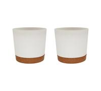 Gramigg Panier Suspendu Pot De Fleurs Balcon Pots Plantation Maison Suspendus Pots Fleurs Jardinière Jardin avec Plateau Drainage Jardinière À Parois Épaisses