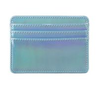 Gramigg Portefeuille en cuir pour cartes de crédit, cartes de crédit, organiseurs, banques, paquets, poche avant, portefeuille en cuir, bleu clair, Beauté de masse