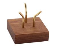 Gramigg Présentoir en bois fait à la main pour les pierres précieuses et les collections de minéraux et de roches, support élégant pour fossiles et géodes, M, Comme décrit