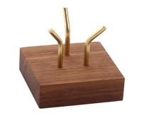 Gramigg Présentoir en bois fait à la main pour les pierres précieuses et les collections de minéraux et de roches, support élégant pour fossiles et géodes, Small, Comme décrit