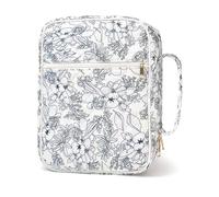 Gramigg Sac à livres matelassé robuste avec fermeture éclair pour grands livres d'étude, accessoires, sac de rangement pour femme, C, Taille unique