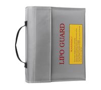 Gramigg Sac de chargement de piles résistant et portable, design anti-éclatement avec intérieur rembourré et boîtier étanche pour appareil portable ignifuge, 1 pièce.