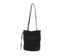 Gramigg Sac seau pour femme en cuir PU aisselle sac à main tendance tendance navette simple aisselles épaule plissée femme seau simple aisselle tendance sac à main et sac à main épaule plissée, Noir