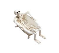 Gramigg Sculpture squelette réaliste en résine pour la maison, le jardin, Halloween, la salle de bain