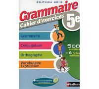 Grammaire 5e - Cahier d'exercices