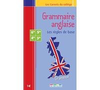 Grammaire anglaise - Carnet 6e/3e