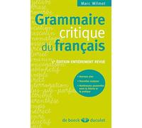 Grammaire Critique Du Français