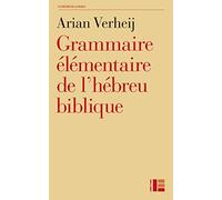 Grammaire élémentaire de l'hébreu biblique