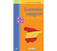 Grammaire espagnole - Carnet 6e/3e