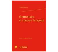 Grammaire Et Syntaxe Françoise
