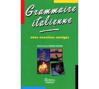 Grammaire Italienne avec exercices corrigés