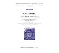 Grammaire, livre XVIII : Syntaxe 2