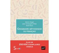Grammaire méthodique du français - Jean-Christophe Pellat - Puf - broché - Essai