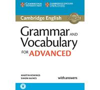 Grammaire et vocabulaire – niveau avancé – Livre avec réponses et audio – Cambridge University Press