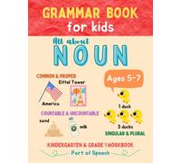 Grammar Book for Kids - All about NOUN - Kindergarten & Grade 1 Workbooks: Part of Speech