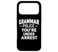Grammar Police - You're Under Arrest Language Teacher Humour Coque pour iPhone 17 Pro Max