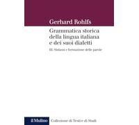 Grammatica storica della lingua italiana e dei suoi dialetti. Sintassi e formazione delle parole (Vol. 3)