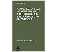 Grammatische Terminologie In Sprachbuch Und Unterricht