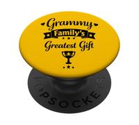 Grammy Family's Greatest - Famille fière des Petits-Enfants Grand-mère PopSockets PopGrip Adhésif