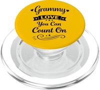 Grammy Love You Can Count - Une Grand-mère de Famille fière et aimante PopSockets PopGrip pour MagSafe
