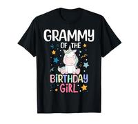 Grammy of The Birthday Girl Unicorn Girls Family Matching T-Shirt