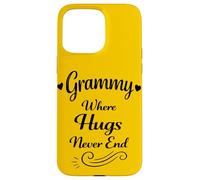 Grammy Where Hugs Never End - Grand-Kids Favorite Grandma Coque pour iPhone 15 Pro Max