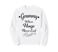 Grammy Where Hugs Never End - Grand-Kids Favorite Grandma Sweatshirt
