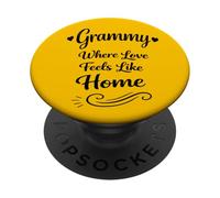 Grammy Where Love Feels Like Home - Proud Family Grandma PopSockets PopGrip Adhésif