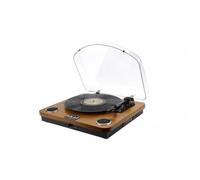 AKAI -Tourne-Disque Bluetooth, Platine Vinyle Vintage 33/45/78 TR/Min, Haut-parleurs stéréo intégrés, Enregistrement de Vinyle, USB, Sortie Audio RCA, Lecteur de Carte SD, Bois Naturel