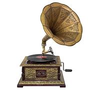 Gramophone avec pavillon pour Disque 78 Tours Style Antique (l2)