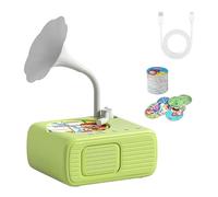 Gramophone pour Enfants avec 96 Cartes sonores - Lecteur de Musique phonographique éducatif pour Tout-Petits, Machine à raconter des Histoires avec comptines et chansons d'apprentissage (Green)
