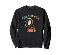 Gramophone Record Player Retro is King Sweatshirt