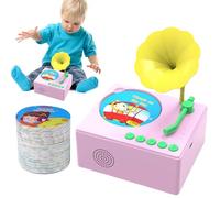 Gramophone Toy - Phonograph Record Player Music Toy, Toddler Gramophone, Portable Children's PhonographS Story MusicS Players for Kids Boys Girls, Kids Phonograph Record Player, Music Toys