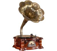 Gramophone vintage - Phonographe nostalgique de style européen avec son Bluetooth - Lecteur de disque vinyle créatif pour décoration de salon