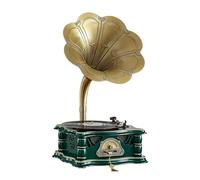Gramophone vintage, phonographe rétro, tourne-disque audio, tourne-disque Bluetooth, 17,8 cm/22,9 cm/30,5 cm avec radio FM stéréo et lecture USB pour décoration d'intérieur et divertissement musical
