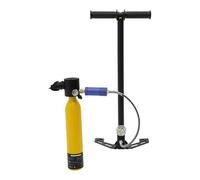GramStudio Bouteille d'oxygène de 0,5 l avec pompe manuelle haute pression, équipement de plongée pour plongée, sauvetage, nettoyage de bateaux