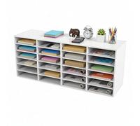 GramStudio Organiseur de littérature réglable avec 24 compartiments, porte-courrier de bureau avec étagères amovibles, système de rangement peu encombrant pour bureau, salle de classe, maison