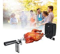 GramStudio Rotisserie Tournebroche électrique 78 cm avec moteur pour rôtir les brochettes, les croûtes, le poulet