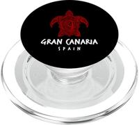Gran Canaria Espagne Tribal Tortue de mer Océan Art Design PopSockets PopGrip pour MagSafe