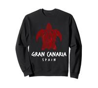 Gran Canaria Espagne Tribal Tortue de mer Océan Art Design Sweatshirt