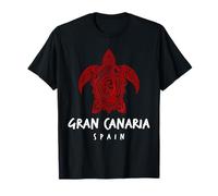 Gran Canaria Espagne Tribal Tortue de mer Océan Art Design T-Shirt