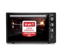 GRAN HORNO DE CONVECCION CON RUSTIDOR Y GRATINADOR - 70L -1840W
